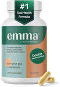 EMMA Supplement for Gut Health - Gas and Bloating Relief Constipation 60 Counts