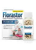 Florastor Daily Probiotic with Vitamin D3, 100 Vegetarian Capsules
