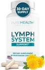 PUREHEALTH RESEARCH Lymph System Support Supplement,Lymphatic Drainage 60 capsules