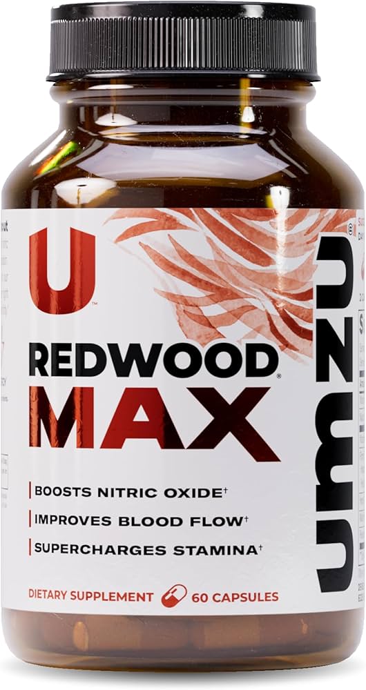 Umzu Redwood Blood Flow Support Nitric Oxide 60 Capsules Garlic Horse Chestnut