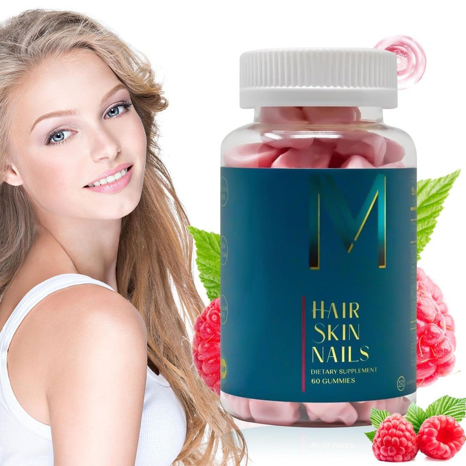 WEEM Hair Skin and Nails Gummies - Supports Healthy Hair - Vegan biotin Vitamins
